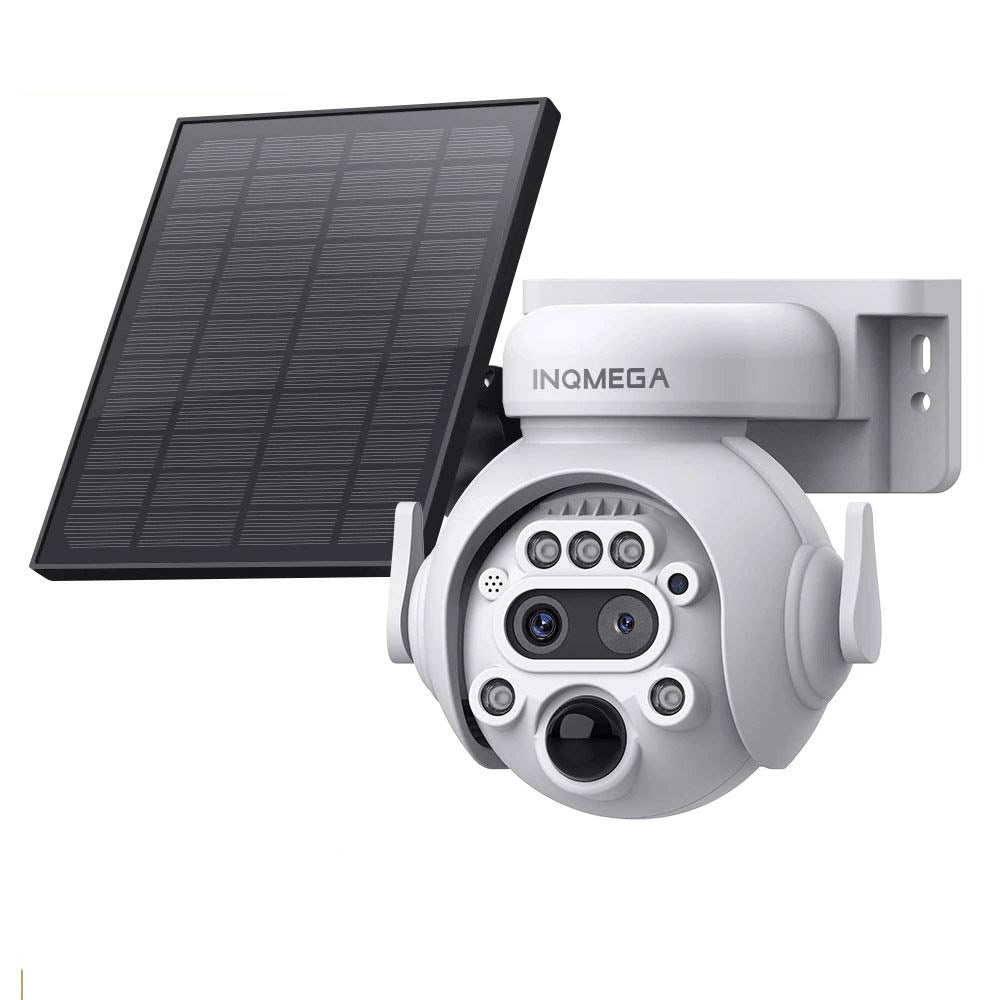 INQMEGA 6MP 4G/WiFi Dual Lens Solar Powered Security Surveillance CCTV Camera