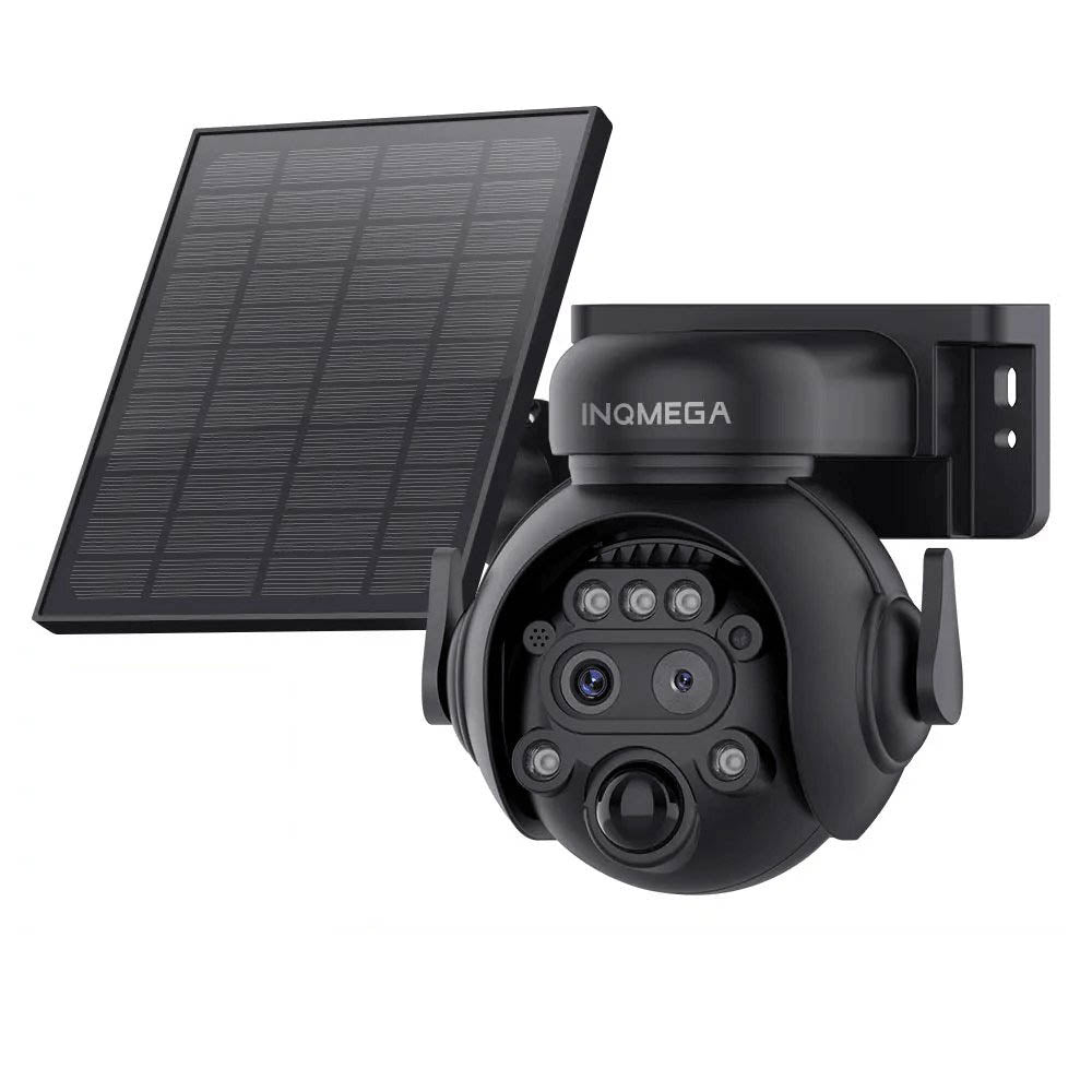 INQMEGA 8MP Dual Lens 4G/WIFI Solar Powered Security Surveillance CCTV Camera